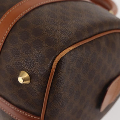 Celine Vintage Boston Bag Macadam Coated Canvas, BROWN, CANVAS, Handbag