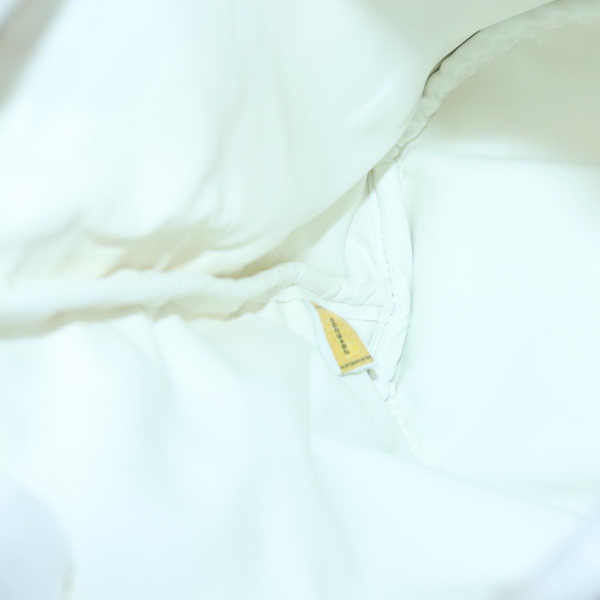 Chanel Vintage 2-Pouch Camera Bag Quilted Lambskin, WHITE, CANVAS, Crossbody bag