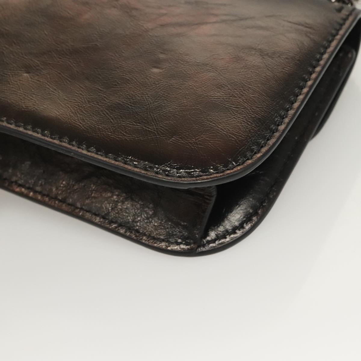 Valentino Garavani Glam Lock Shoulder Bag Leather, BROWN, LEATHER, Shoulder bag