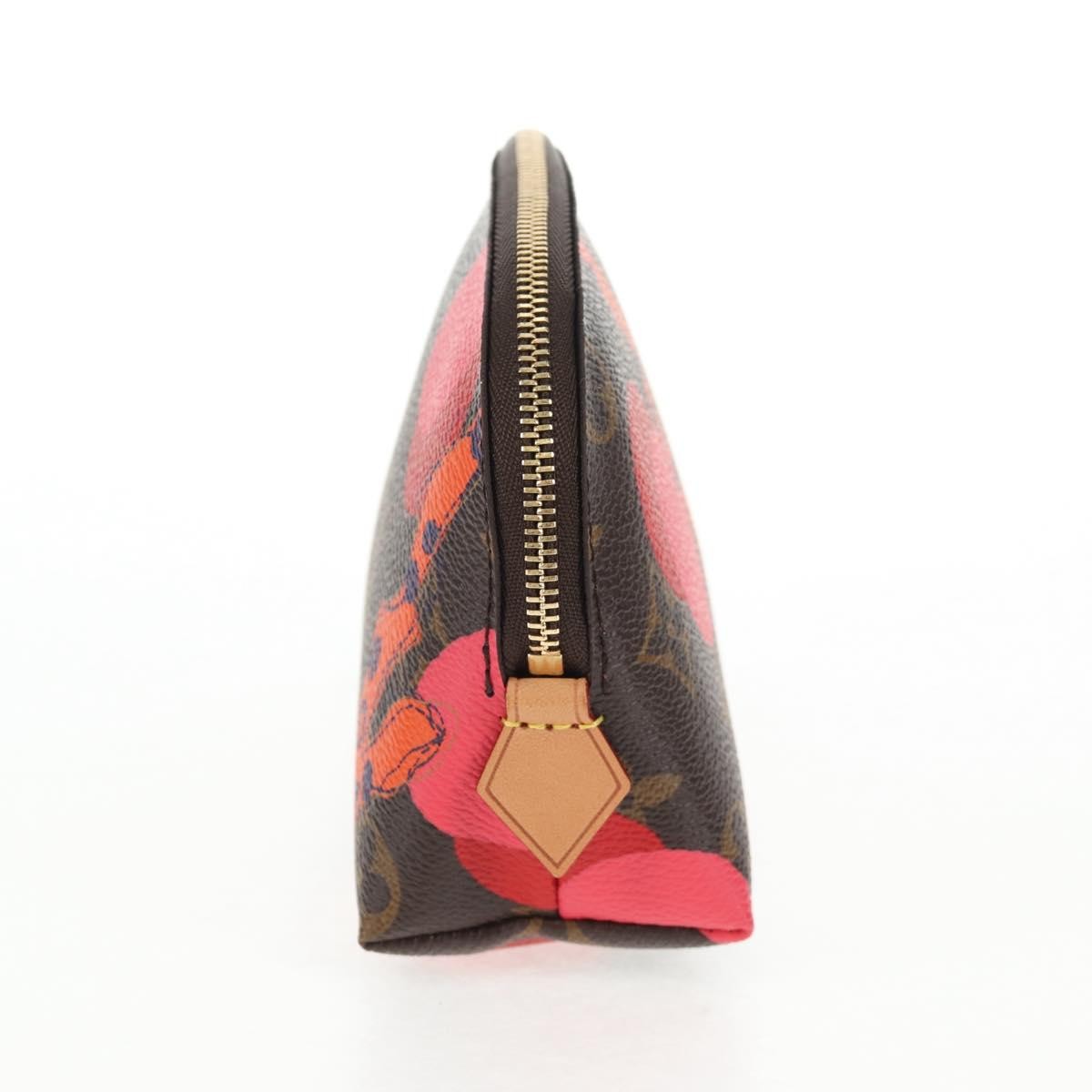 Louis Vuitton Cosmetic Pouch Limited Edition Monogram Jungle Dots, BROWN, CANVAS, Toiletry Case