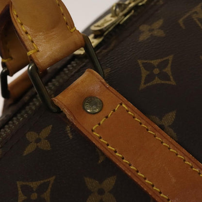Louis Vuitton Keepall Bag Monogram Canvas, BROWN, CANVAS, Travel bag