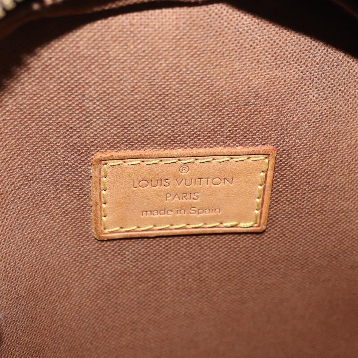 Louis Vuitton Pochette Gange Monogram Canvas, BROWN, CANVAS, Clutche & pouche