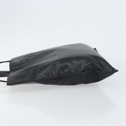 Loewe Vintage Anagram Tote Leather, BLACK, LEATHER, Tote bag