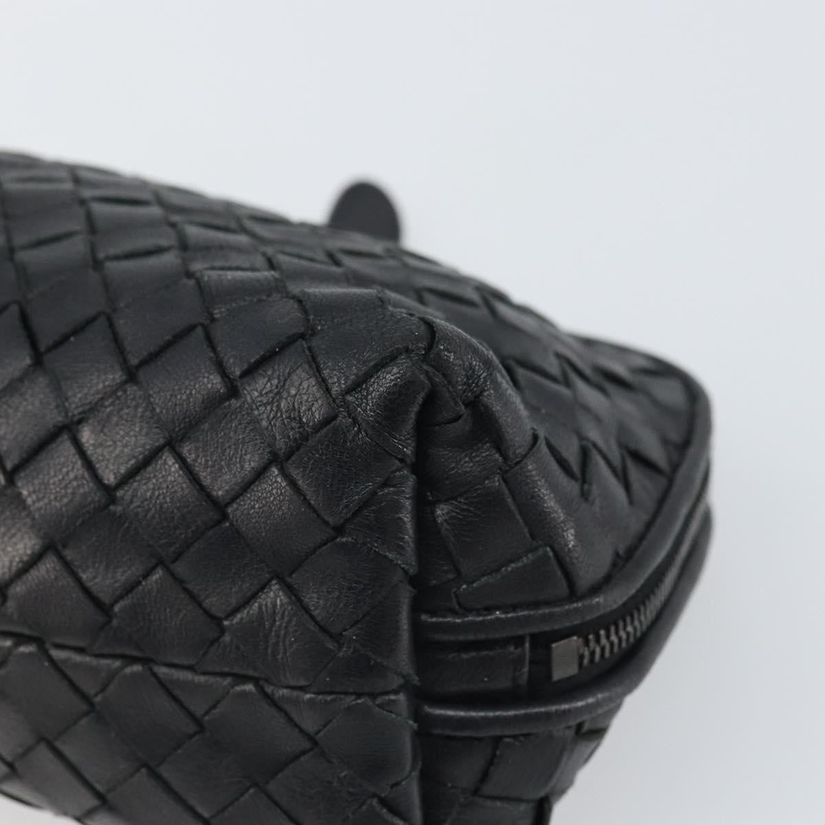 Bottega Veneta Intrecciato Clutch bag Leather, BLACK, LEATHER, Clutche & pouche