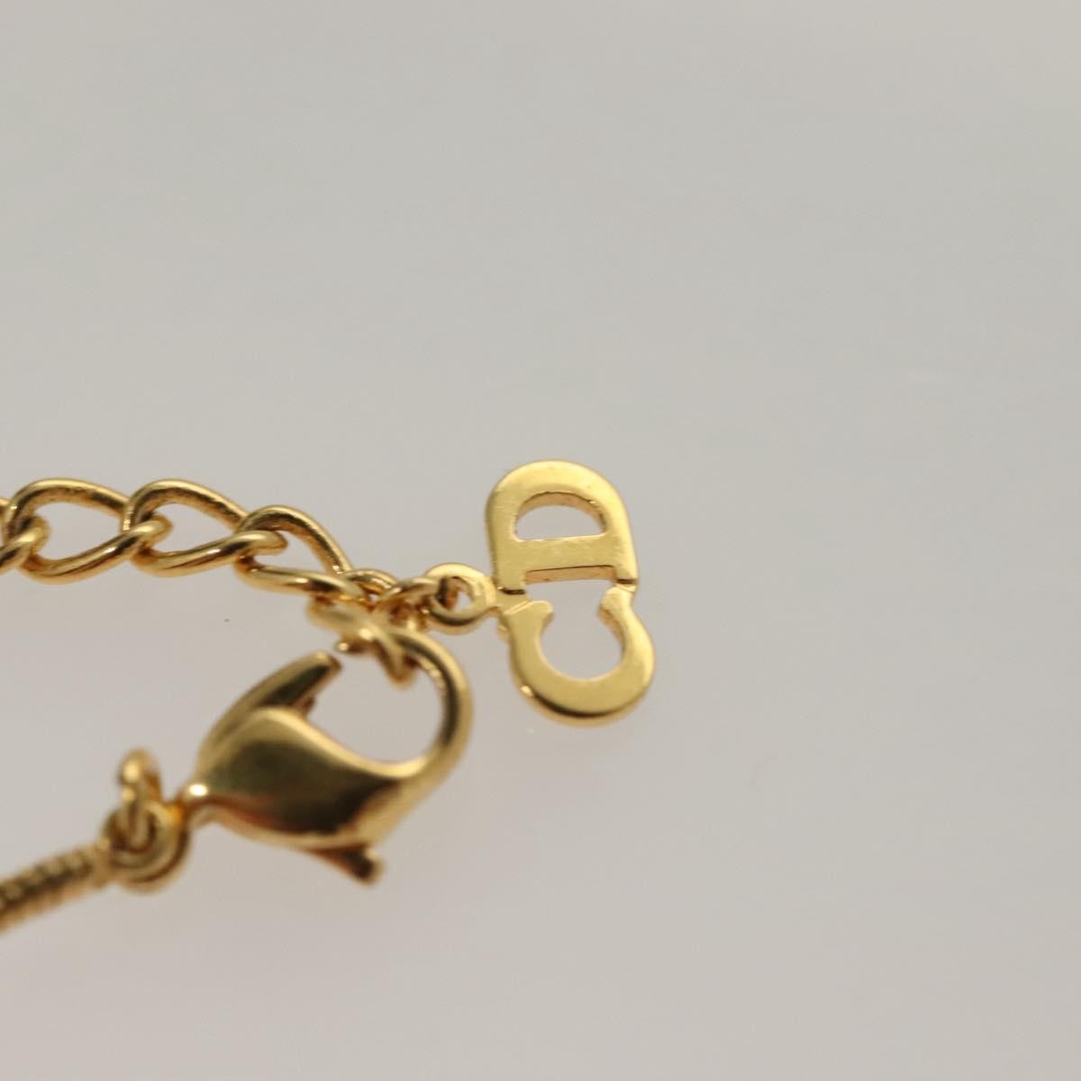 Christian Dior Logo Heart Pendant Necklace Metal, GOLD, METAL, Necklace