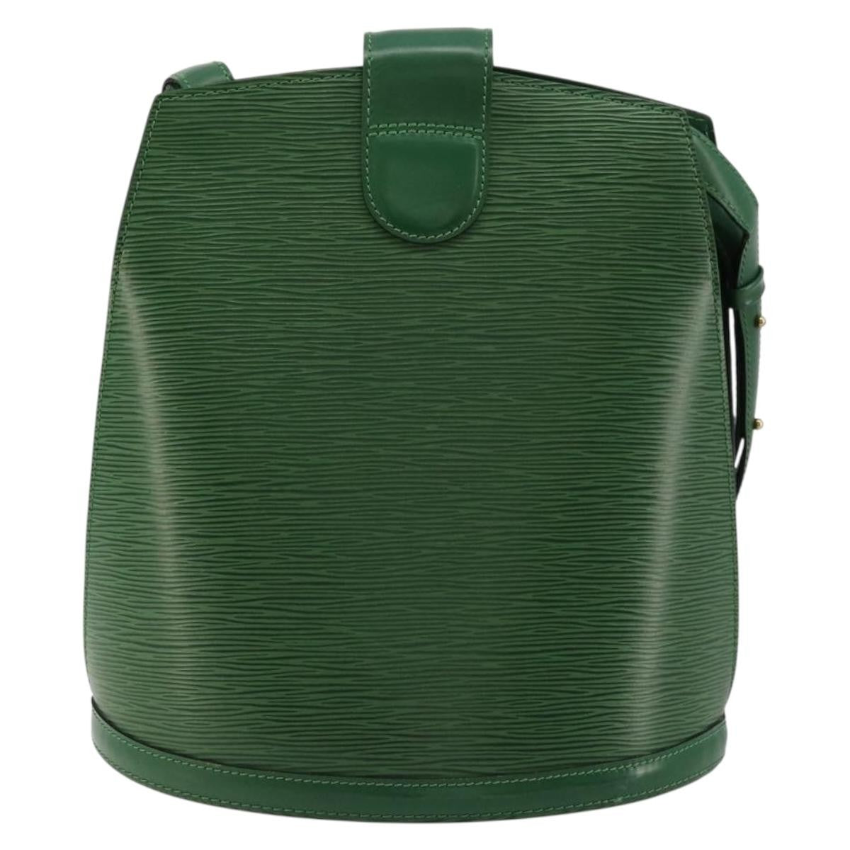 Louis Vuitton Cluny Shoulder Bag Epi Leather, Green, Leather, Shoulder Bag