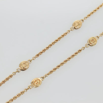 Christian Dior CD Round Pendant Necklace Metal, GOLD, METAL, Necklace