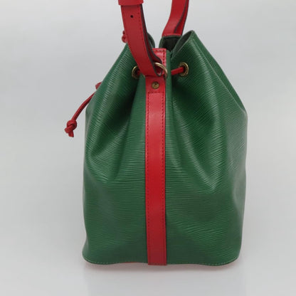 Louis Vuitton Bicolor Petit Noe Handbag Epi Leather, GREEN, EPI_LEATHER, Handbag