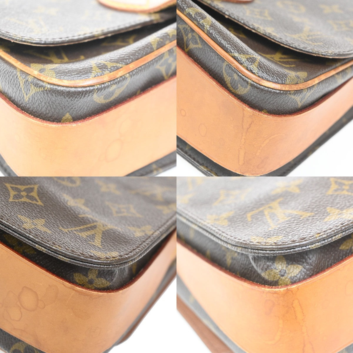 Louis Vuitton Cartouchiere Handbag Monogram Canvas, BROWN, CANVAS, Shoulder bag