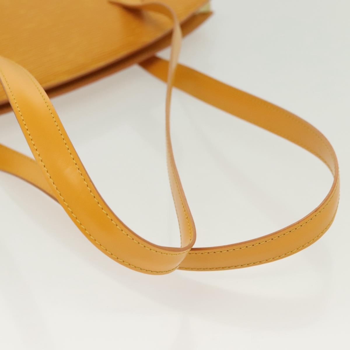 Louis Vuitton Saint Jacques Handbag Epi Leather, YELLOW, LEATHER, Handbag