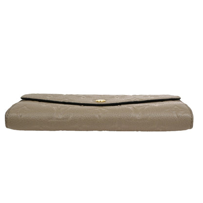 Louis Vuitton Portefeuille Sarah Wallet Monogram Empreinte, BEIGE, LEATHER, Wallets