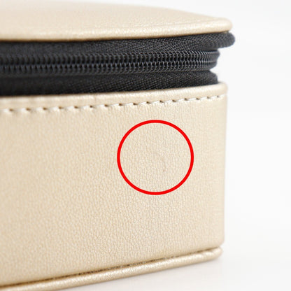 Chanel Sabri Mage Pouch Leather, GOLD, LEATHER, Clutche & pouche