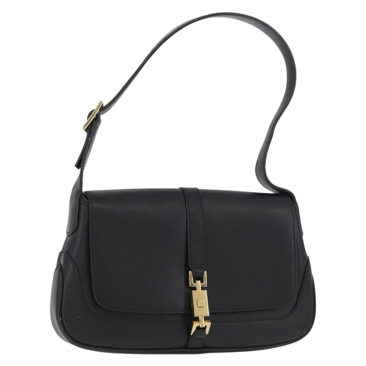 Gucci Jackie Original Shoulder Bag Leather Leather, Black, Leather, Shoulder Bag