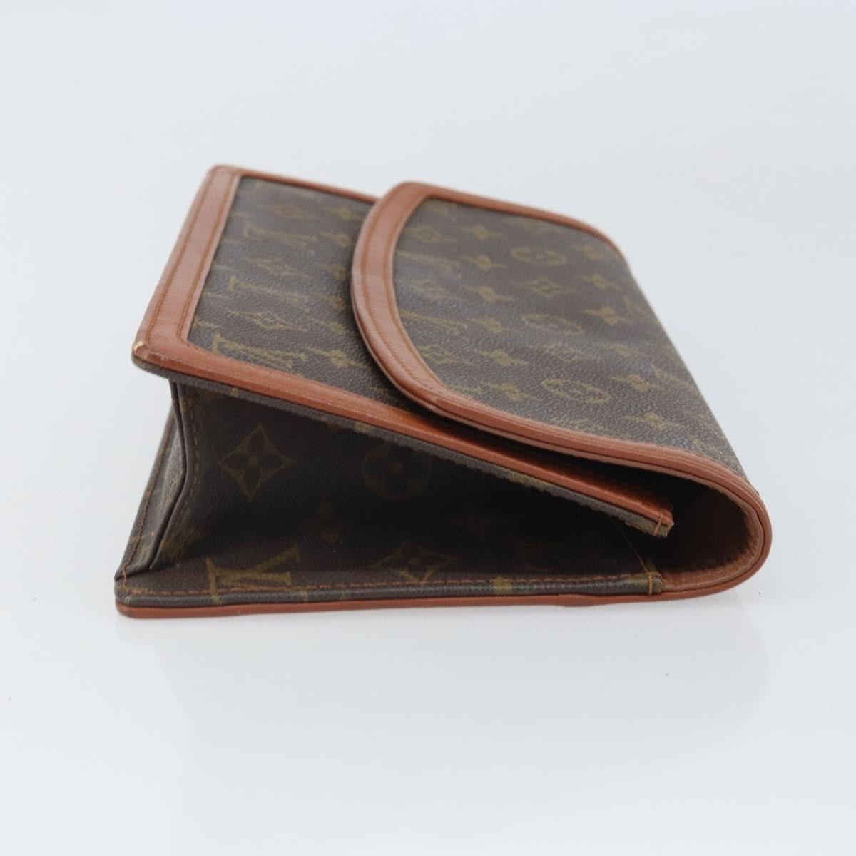 Louis Vuitton Dame Pochette Monogram Canvas, BROWN, CANVAS, Clutche & pouche