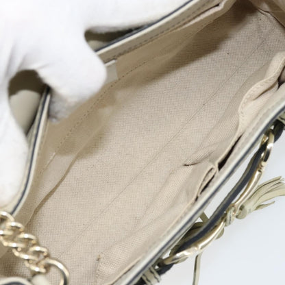 Gucci Emily Chain Flap Bag Guccissima Leather, Beige, Leather, Shoulder Bag