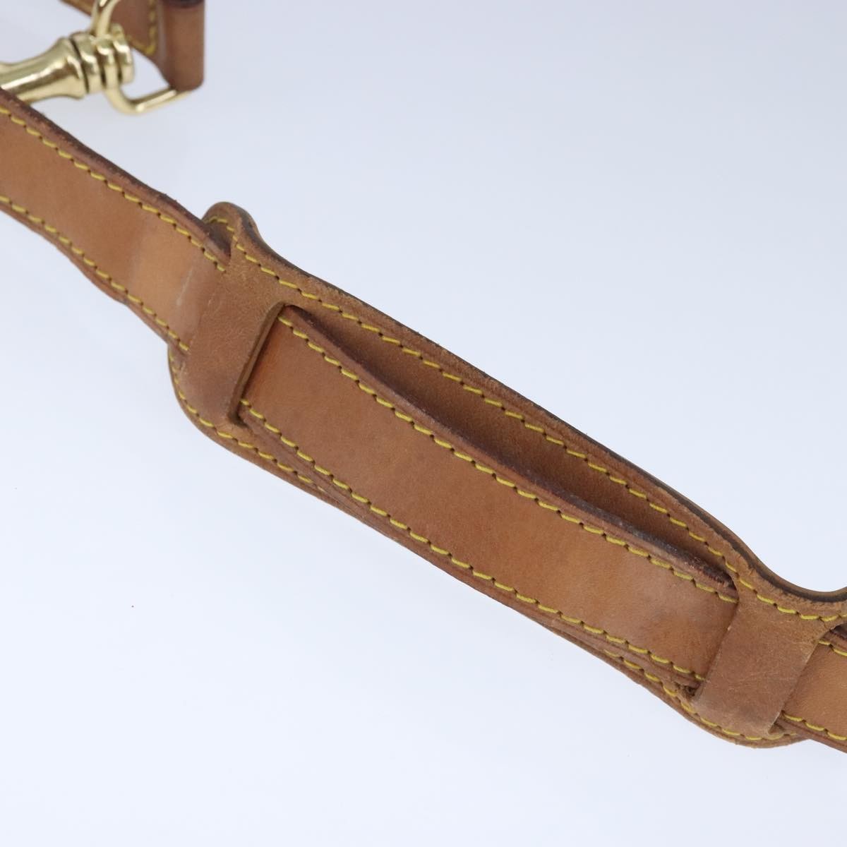 Louis Vuitton Adjustable Shoulder Strap Vachetta Leather, BEIGE, LEATHER, Straps