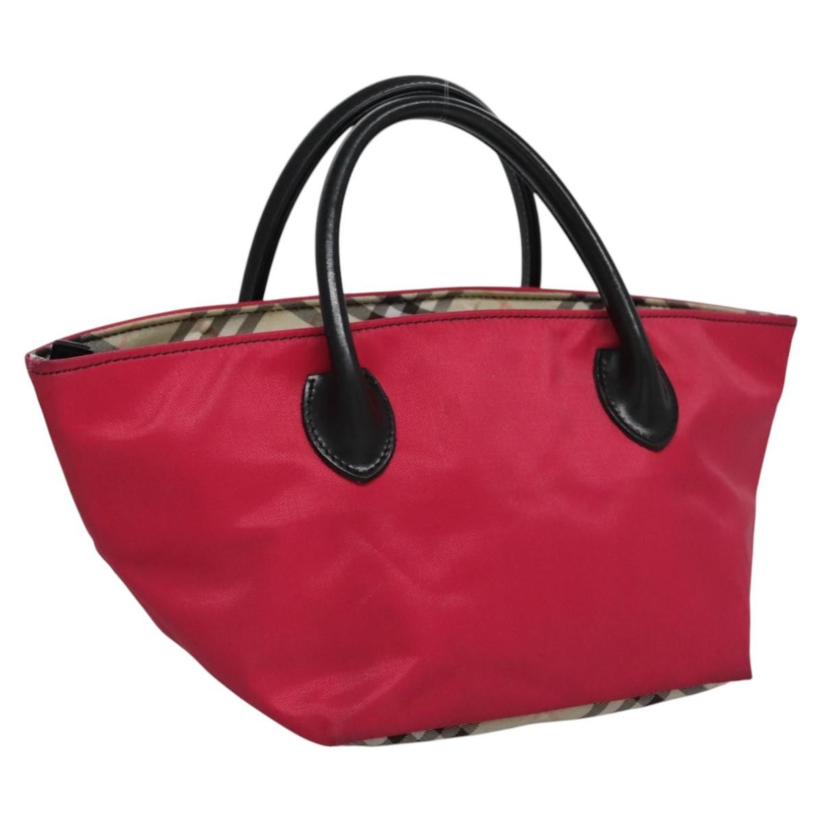 Burberry Nova Check Tote Nylon, PINK, NYLON, Tote bag