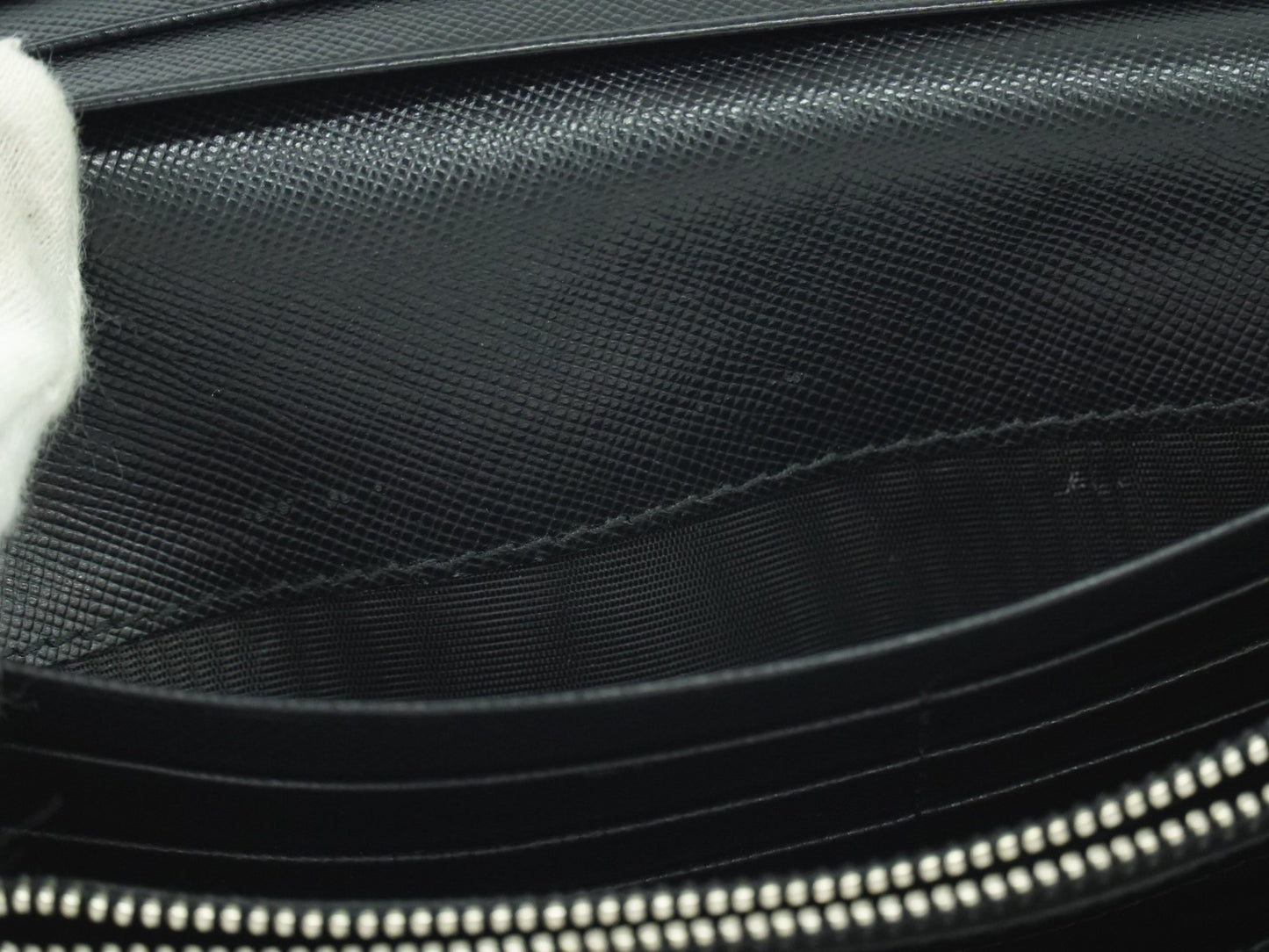 Prada Continental Wallet Tessuto, Black, Nylon, Wallet