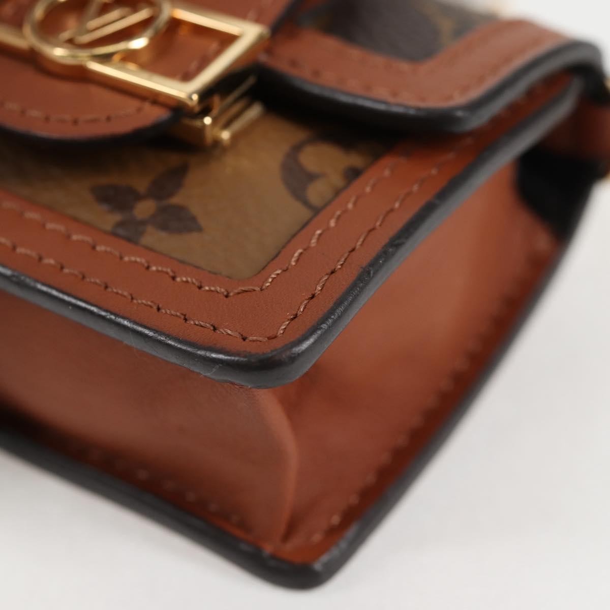 Louis Vuitton Dauphine Chain Wallet Reverse Monogram Canvas, BROWN, CANVAS, Wallets
