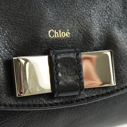 Chloe Lily Shoulder bag Leather, BLACK, LEATHER, Shoulder bag