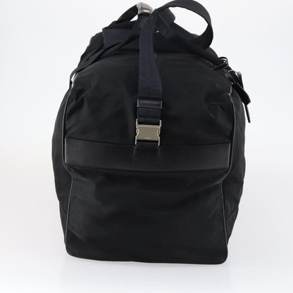 Prada Boston Bag Tessuto, Black, Nylon, Handbag