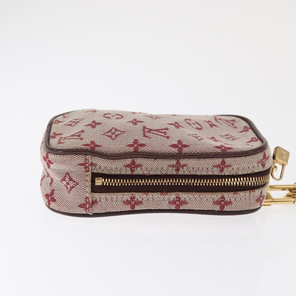 Louis Vuitton Camera Bag Mini Lin, RED, CANVAS, Clutche & pouche
