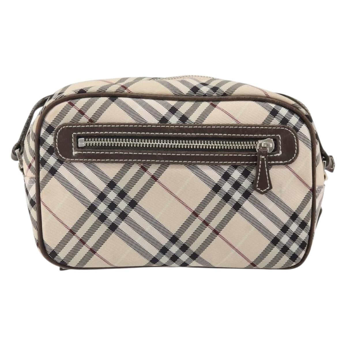 Burberry Nova Check Blue Label Nylon, BEIGE, NYLON, Shoulder bag