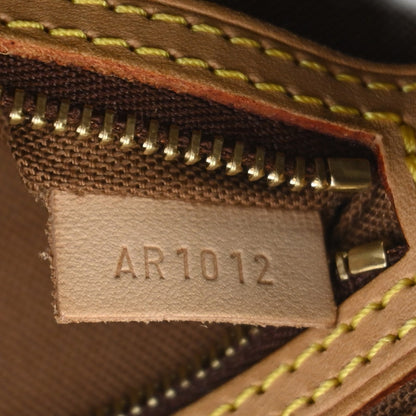 Louis Vuitton Trotteur Handbag Monogram Canvas, Brown, Canvas, Shoulder Bag