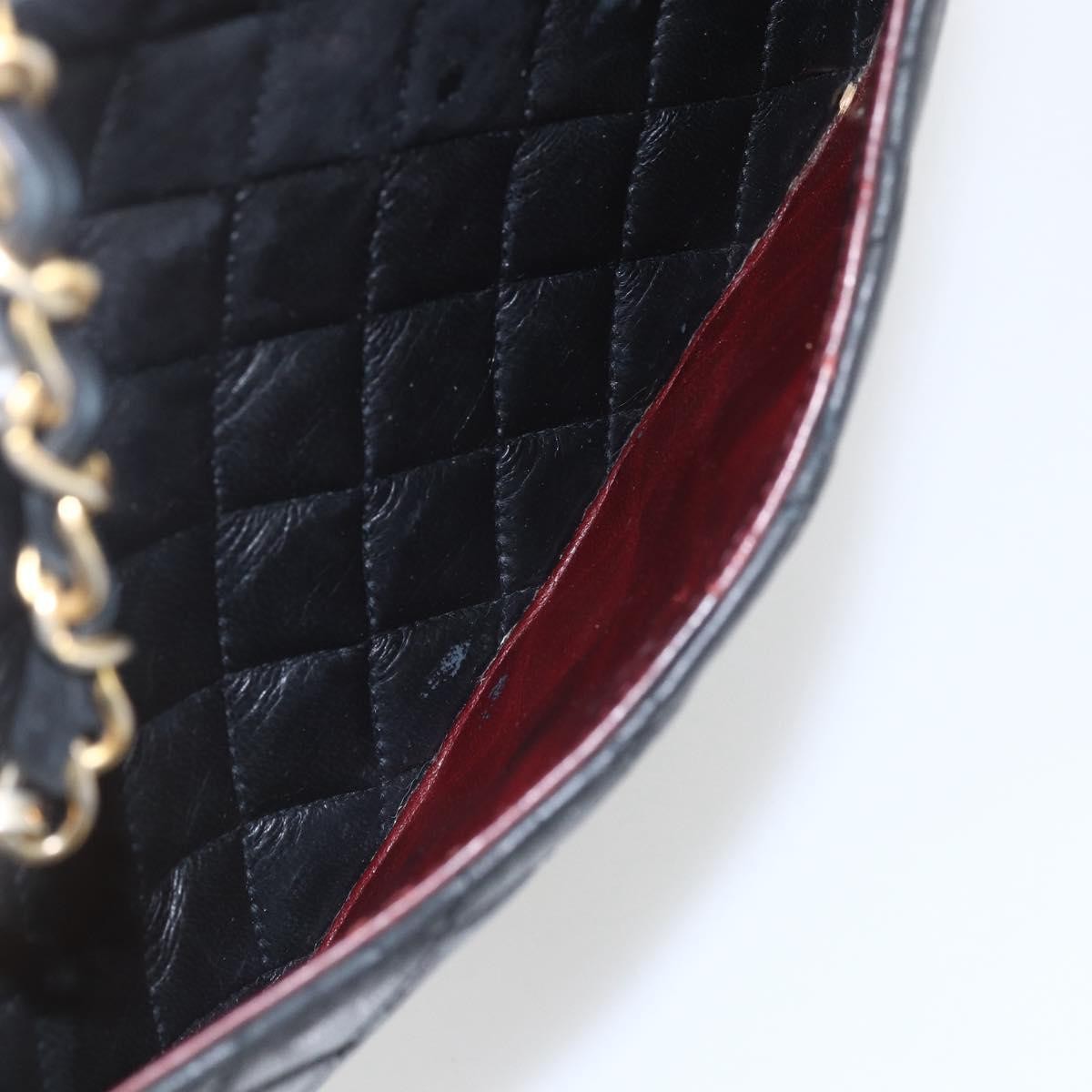Chanel Vintage Camera Bag Quilted Leather, BLACK, LEATHER, Shoulder bag