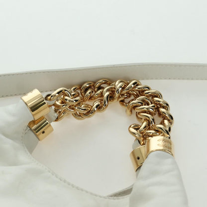 Chanel Rodeo Drive Hobo Leather, WHITE, LEATHER, Handbag