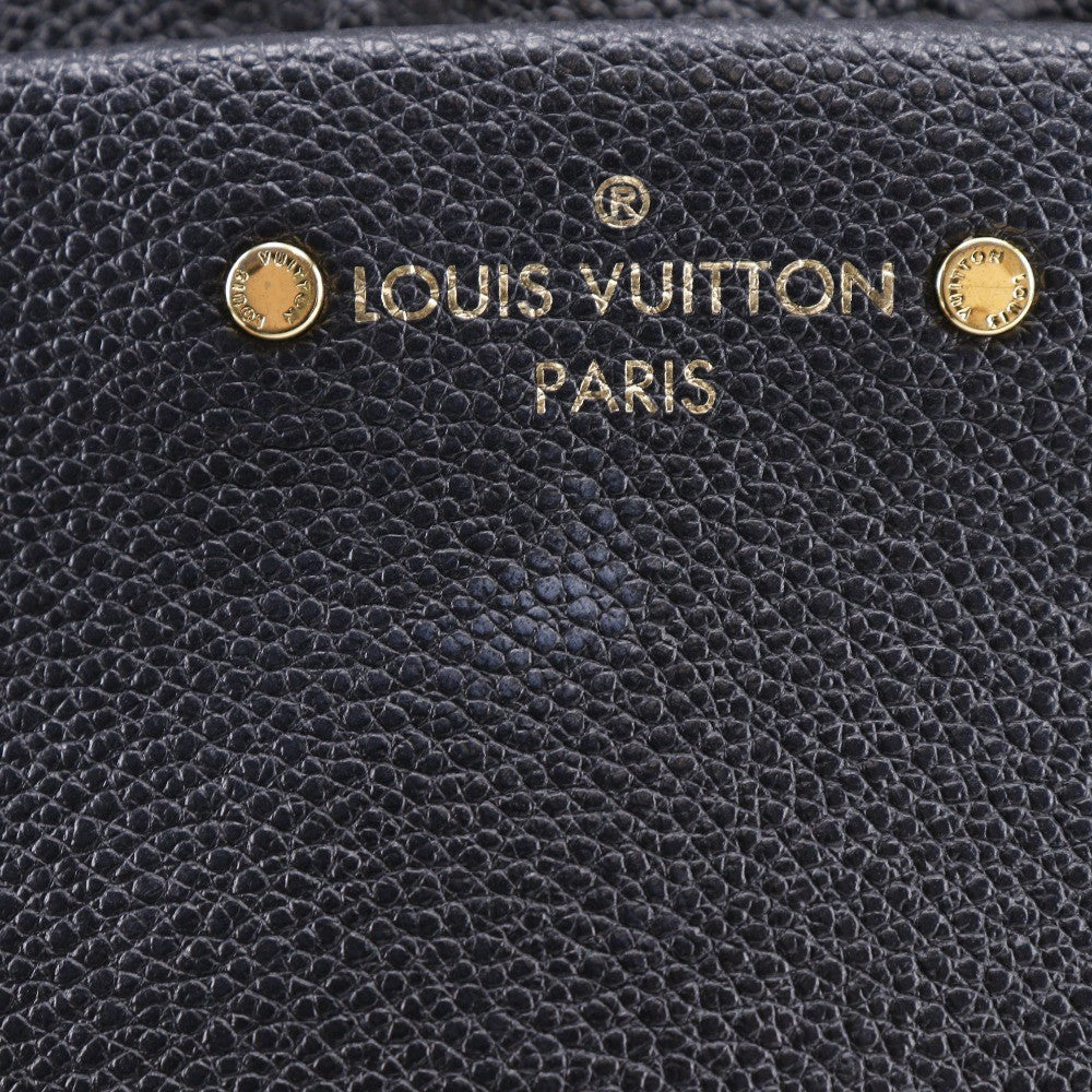 Louis Vuitton Sorbonne Backpack Pins Monogram Empreinte Leather, BLACK, CANVAS, Backpack