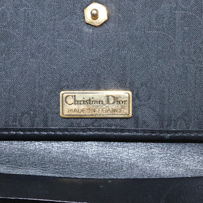 Christian Dior Vintage Trotter Crossbody Bag Canvas, BLACK, CANVAS, Shoulder bag