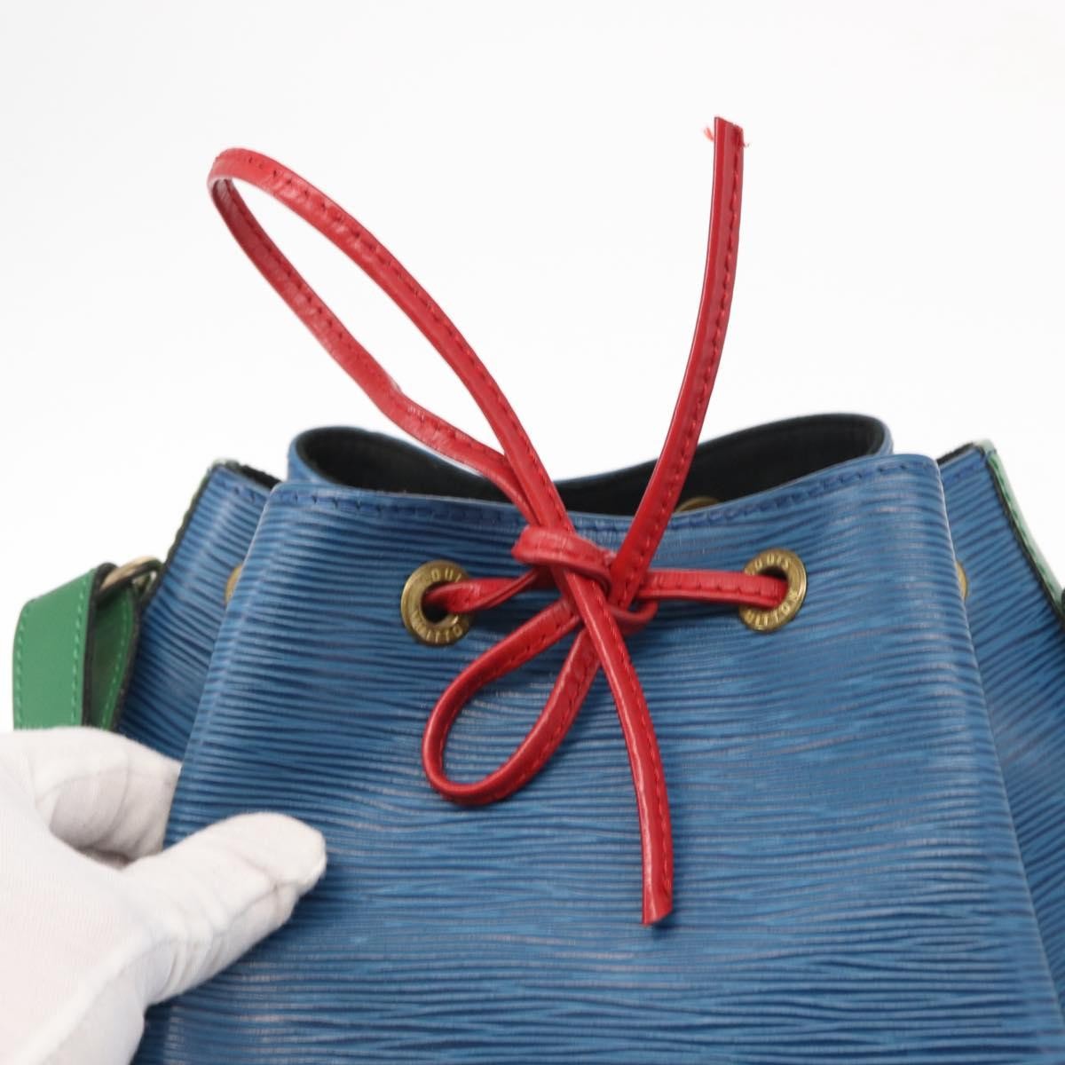 Louis Vuitton Tricolor Noe Handbag Epi Leather, BLUE, LEATHER, Shoulder bag