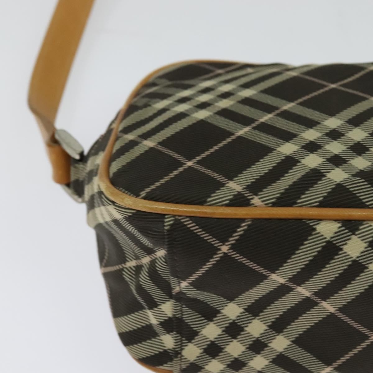 Burberry Nova Check Blue Label Canvas, BLACK, CANVAS, Shoulder bag