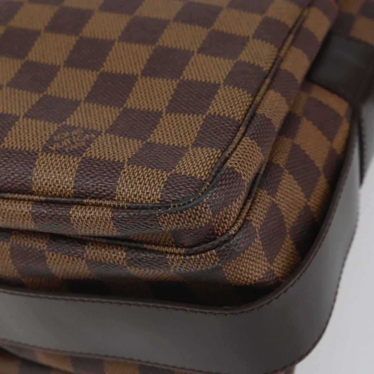 Louis Vuitton Naviglio Handbag Damier, BROWN, CANVAS, Shoulder bag