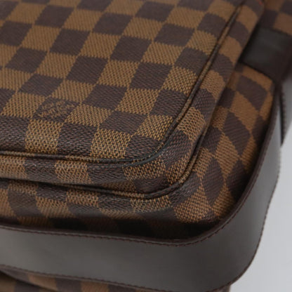 Louis Vuitton Naviglio Handbag Damier, BROWN, CANVAS, Shoulder bag