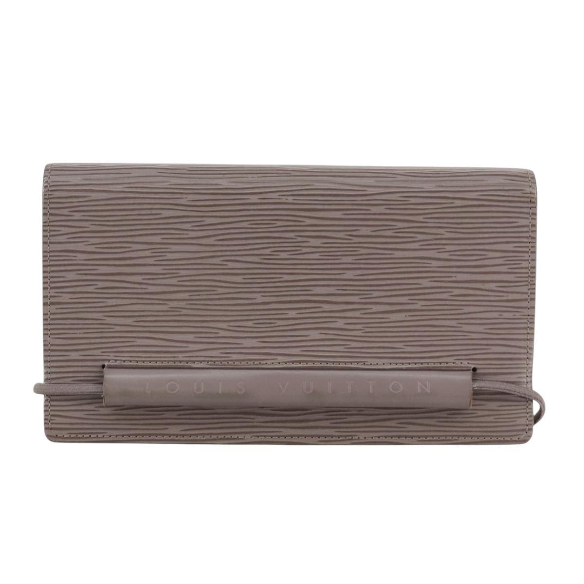 Louis Vuitton Agenda Elastique Wallet Epi Leather, PURPLE, LEATHER, Wallets