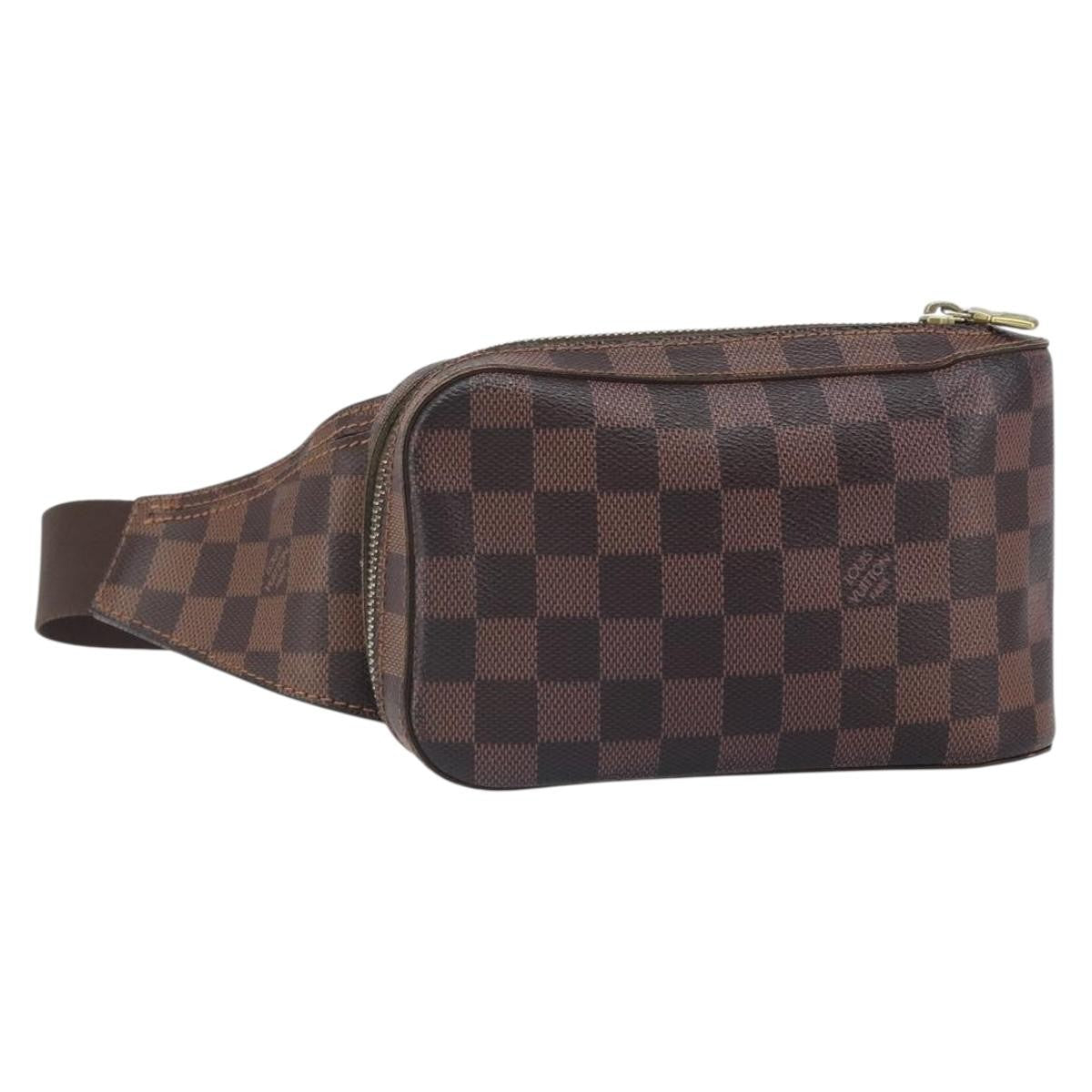 Louis Vuitton Geronimos Waist Bag Damier, BROWN, CANVAS, Clutche & pouche