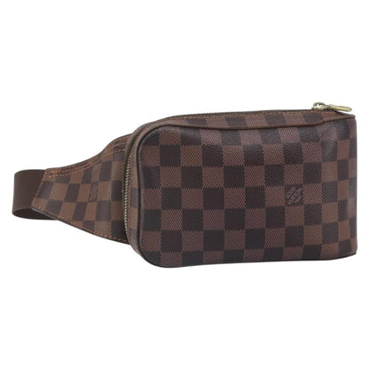 Louis Vuitton Geronimos Waist Bag Damier, BROWN, CANVAS, Clutche & pouche
