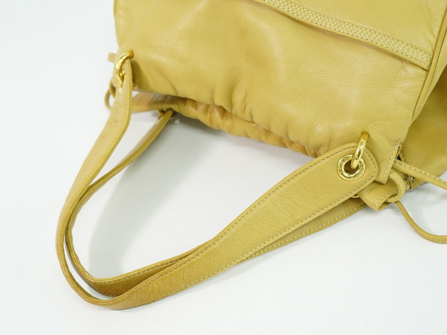 Loewe Anagram Tote Leather, Beige, Leather, Tote Bag