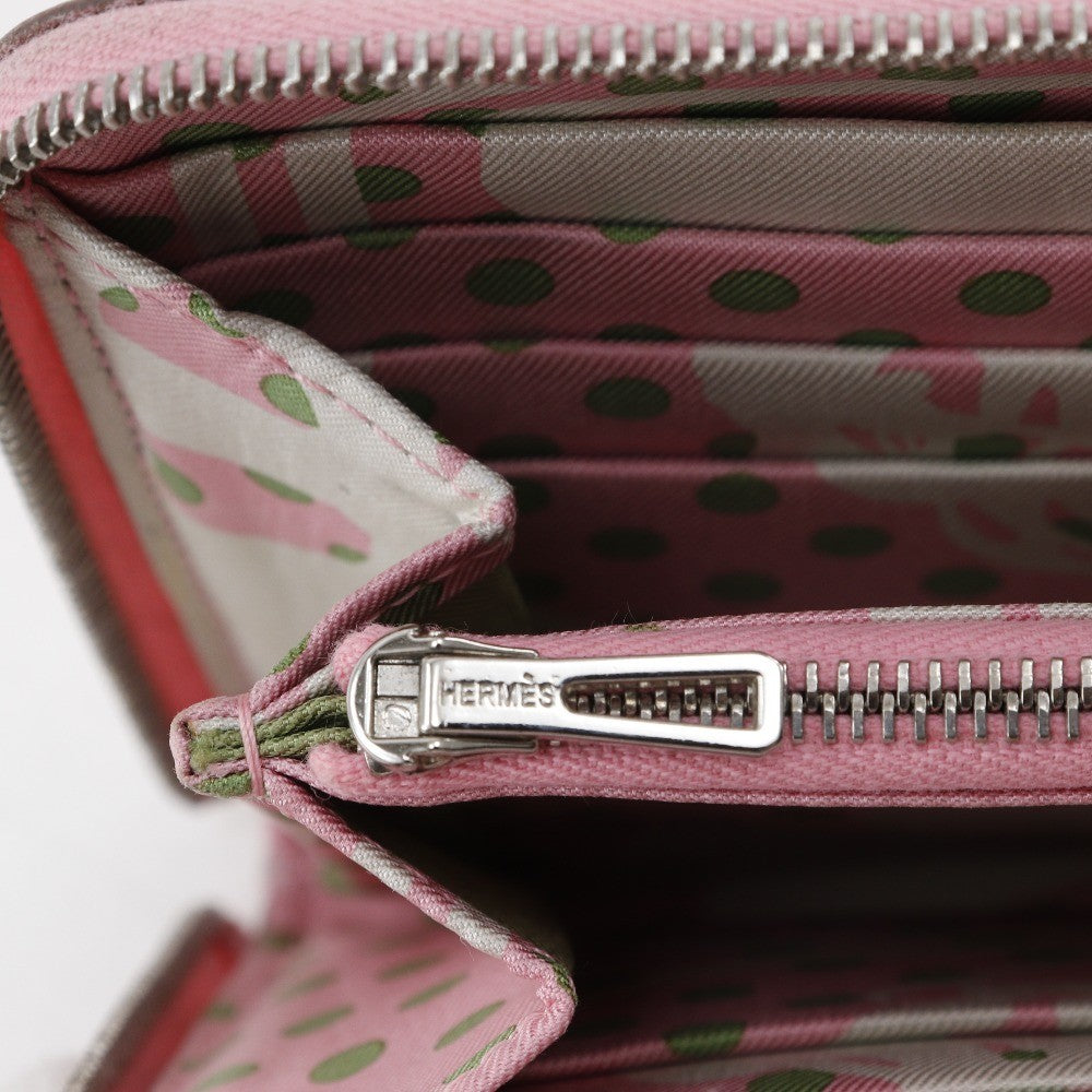 Hermes Azap Zip Around Wallet Epsom, PINK, LEATHER, Wallets