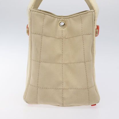 Chanel Chocolate Bar Coco Mark handbag Canvas, BEIGE, CANVAS, Handbag