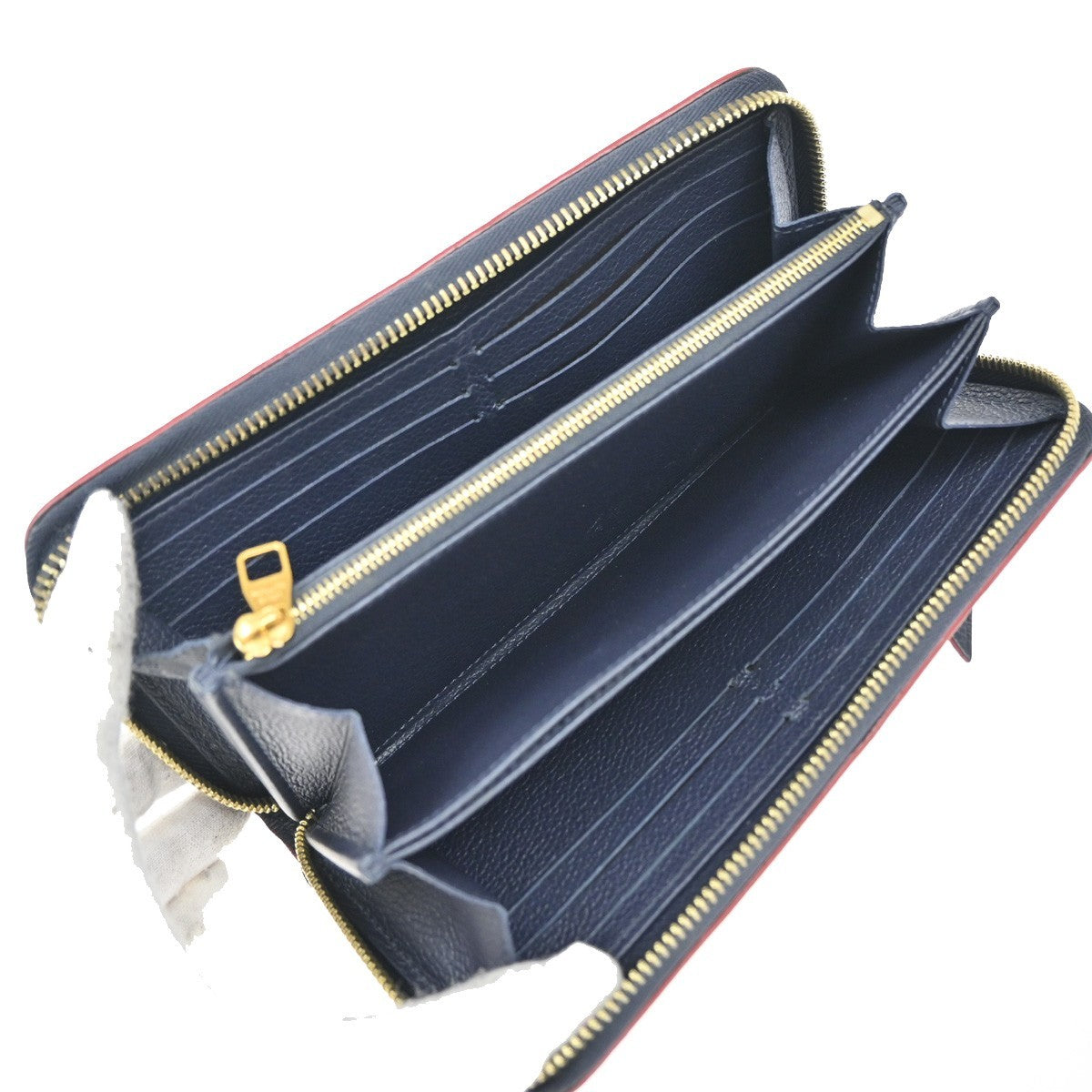 Louis Vuitton Portefeuille zippy Monogramme Empreinte Monogramme Empreinte, NAVY, LEATHER, Wallets