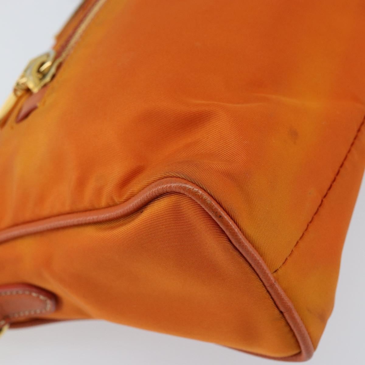 Prada Front Zip Hobo Tessuto, ORANGE, NYLON, Shoulder bag