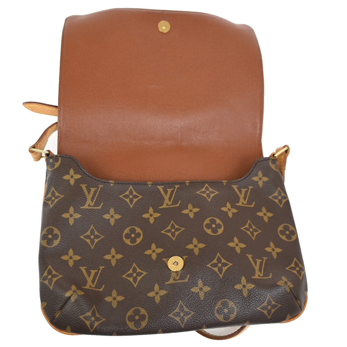 Louis Vuitton Musette Tango Handbag Monogram Canvas, Brown, Canvas, Shoulder Bag