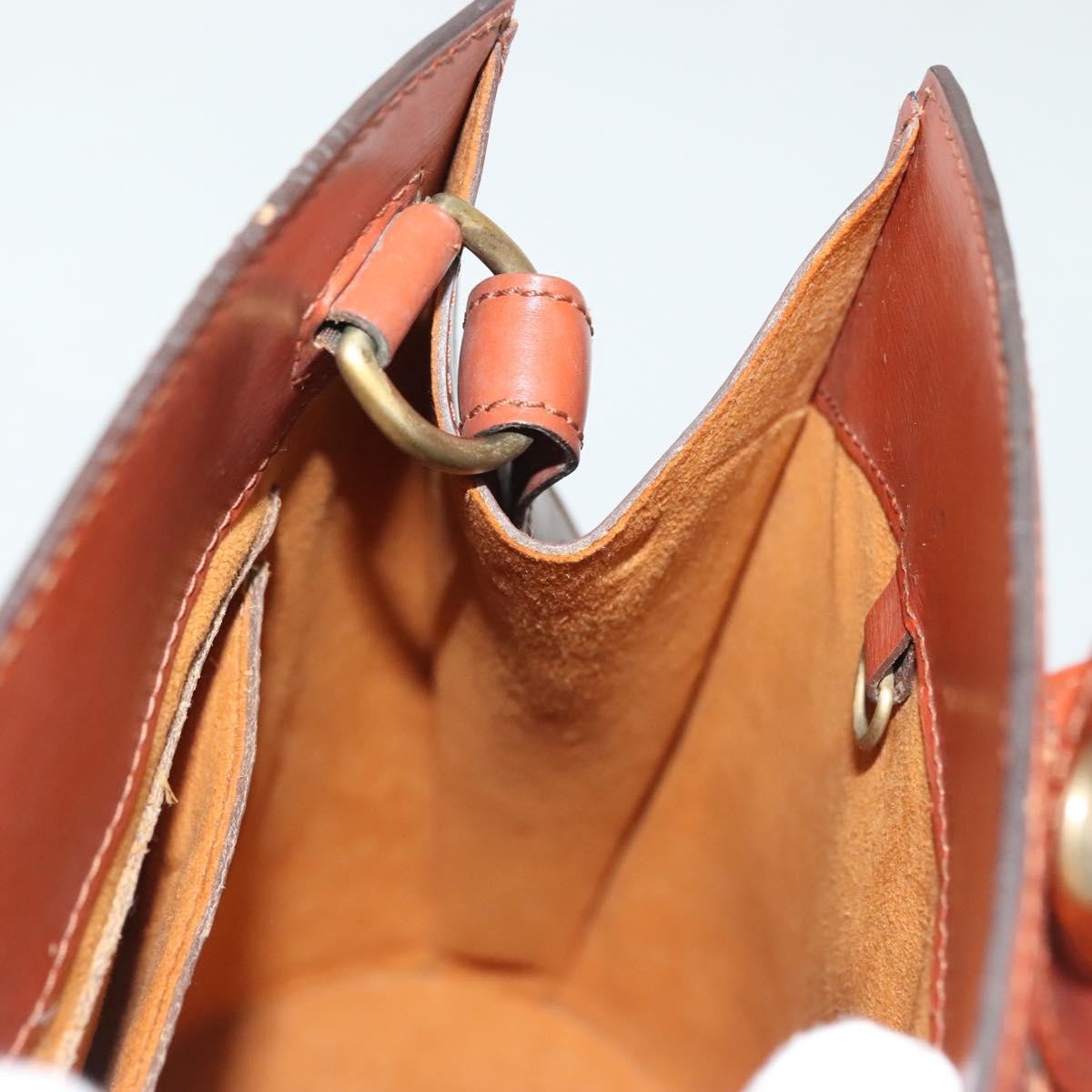 Louis Vuitton Cluny Shoulder Bag Epi Leather, BROWN, LEATHER, Shoulder bag