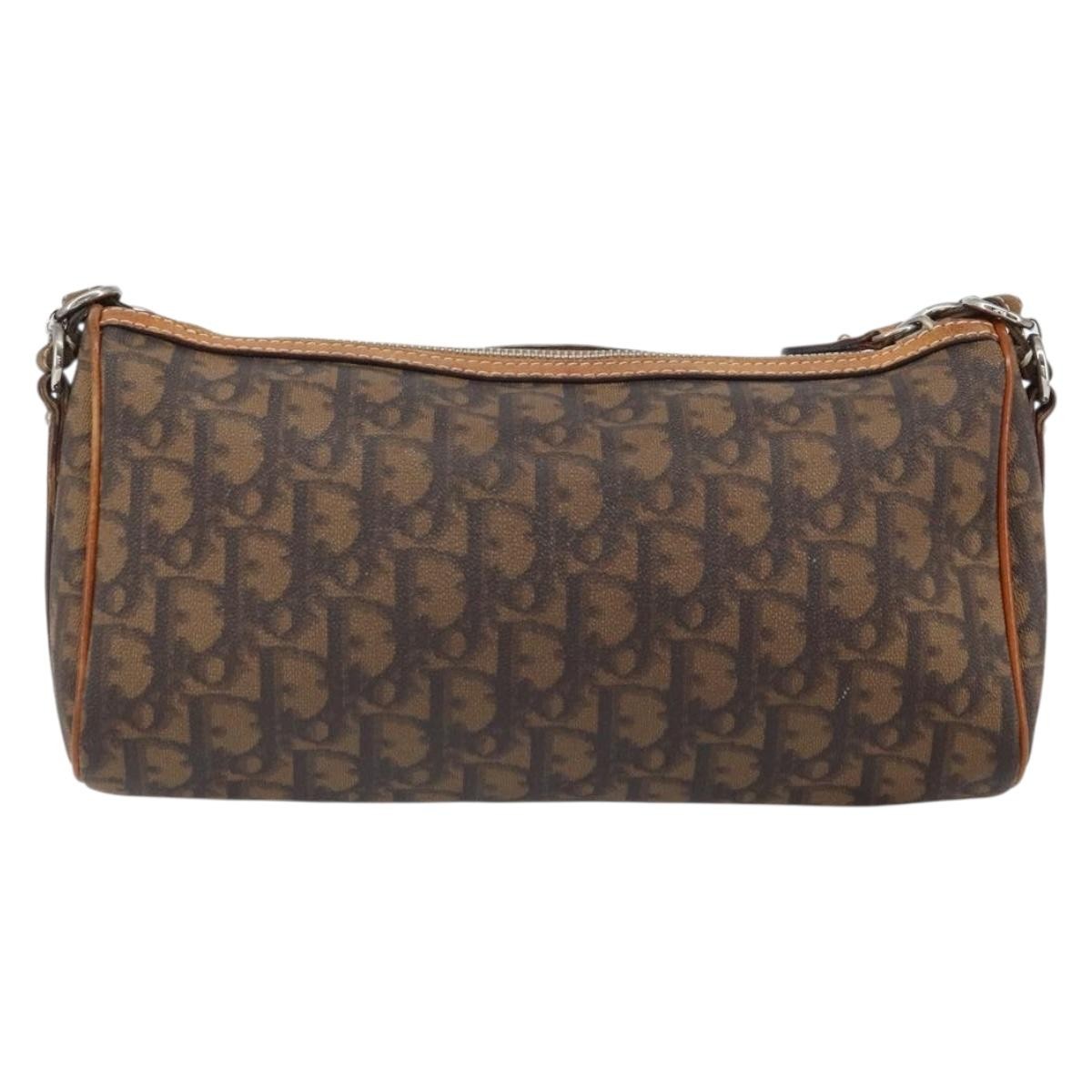 Christian Dior Trotter shoulder bag Canvas, BROWN, PVC, Shoulder bag