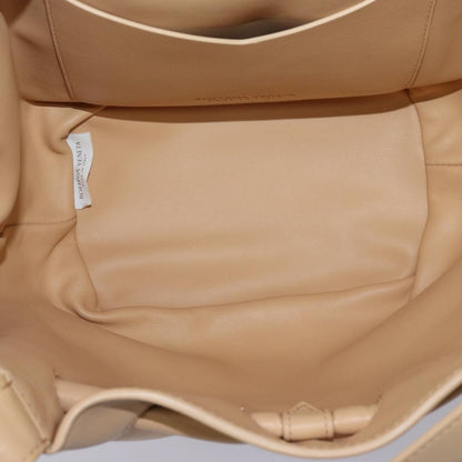 Bottega Veneta Beak Tote Bag Leather, BEIGE, LEATHER, Tote bag