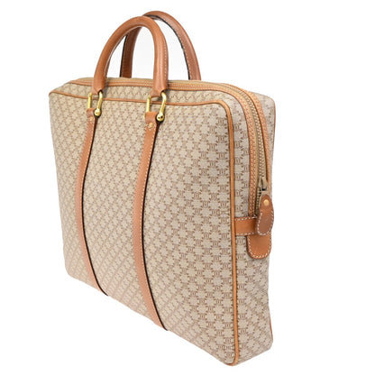 Celine Macadam Briefcase Canvas and leather, BROWN, CANVAS, Briefcase