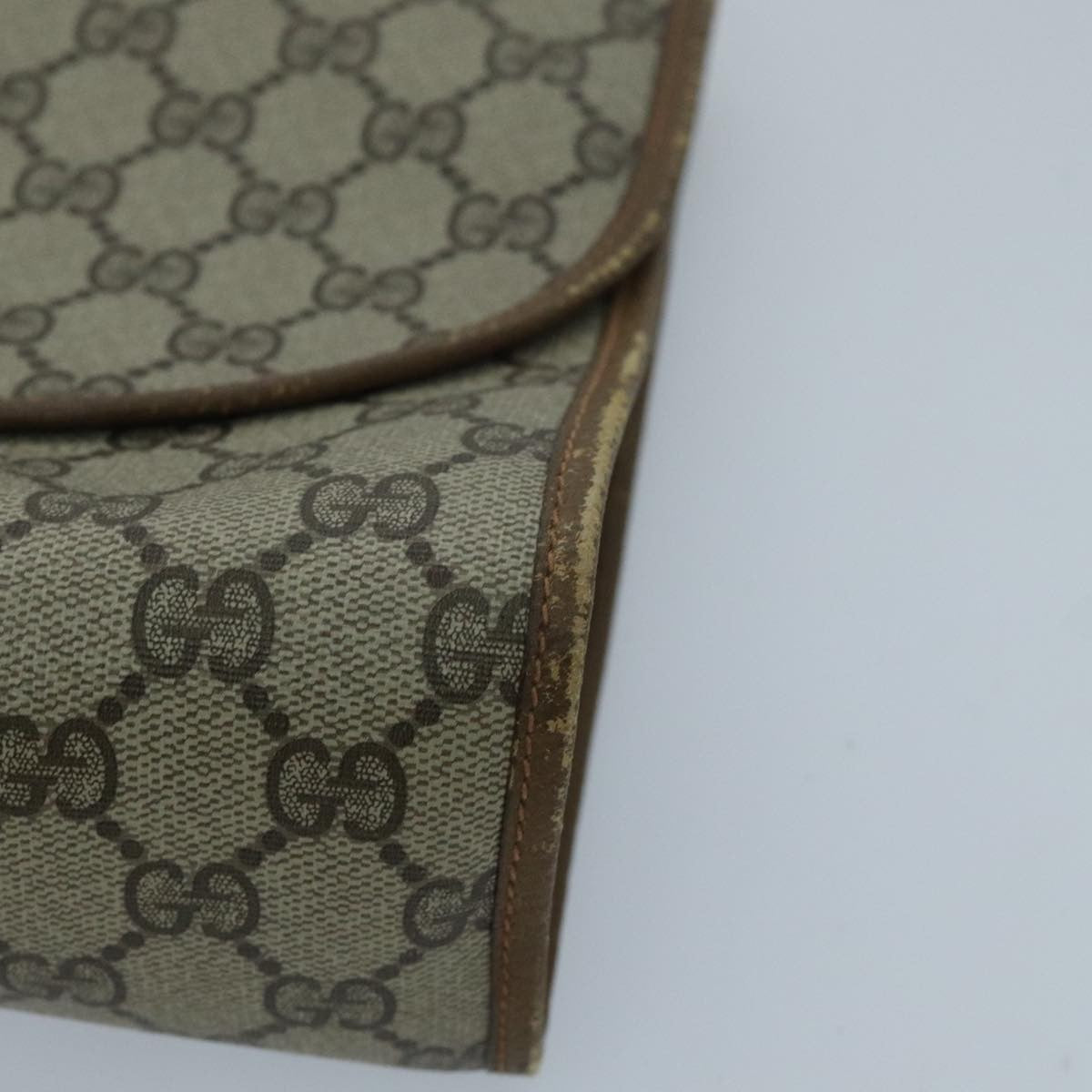 Gucci Sherry line pouch Canvas, Beige, Canvas, Clutch
